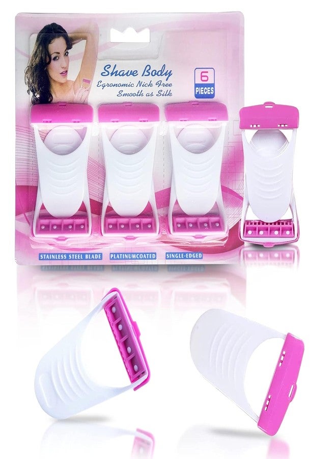 BVNM Women's Disposable Plastic Hair Razor & Bikini Shaving Razor For Women- Pack Of 1 (6 Pcs) - Image 1